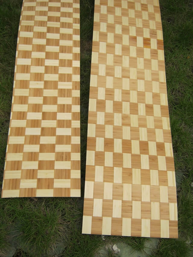 geflochtenes Bambusfurnier für Longboards