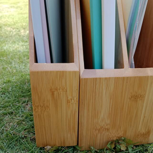 Bamboo Desktop File Holer, Desktop Bamboo File Organizer